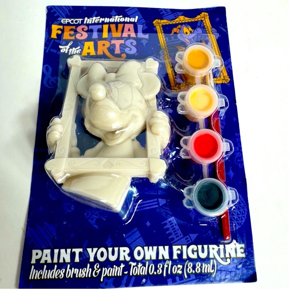 NWT. Disney Minnie Mouse 2024 Epcot Festival Of The Arts Paint Your Own Figure - Picture 1 of 8